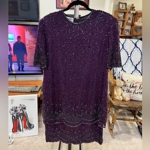 Brilliante by J.A. Vintage beaded dress